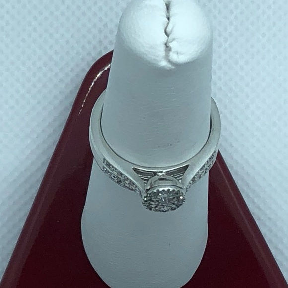NWT: .2 CTTW DIAMOND / .925 SS BRIDAL SET SIZE 7 - Picture 4 of 15